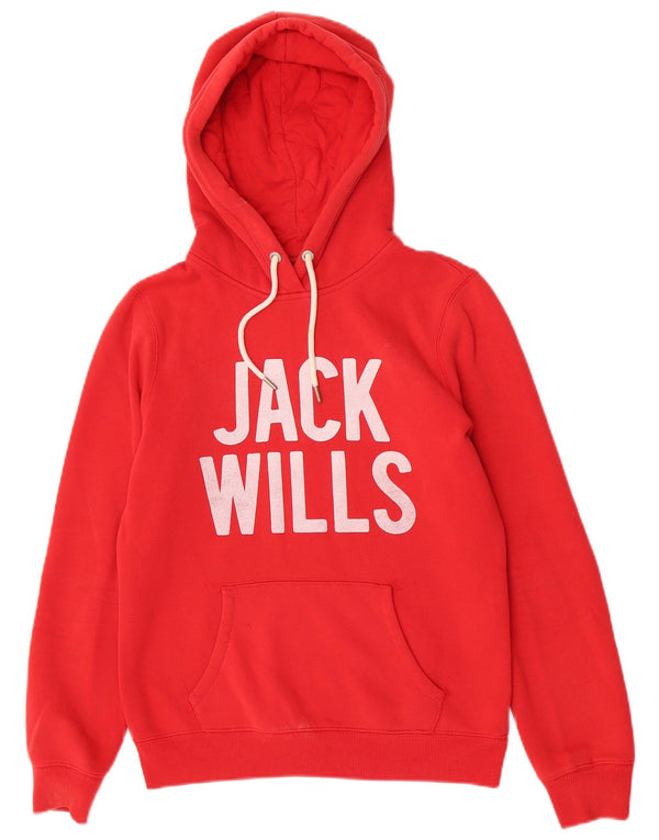 Jack Wills Γυναικείο γραφικό, χαλαρή εφαρμογή με κουκούλα, 10 μικρό βαμβακερό