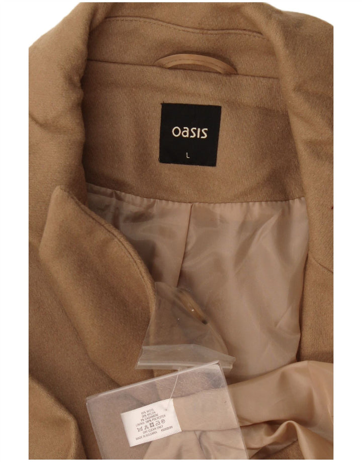 Oasis Γυναικείο Παλτό UK 16 Large Beige Wool