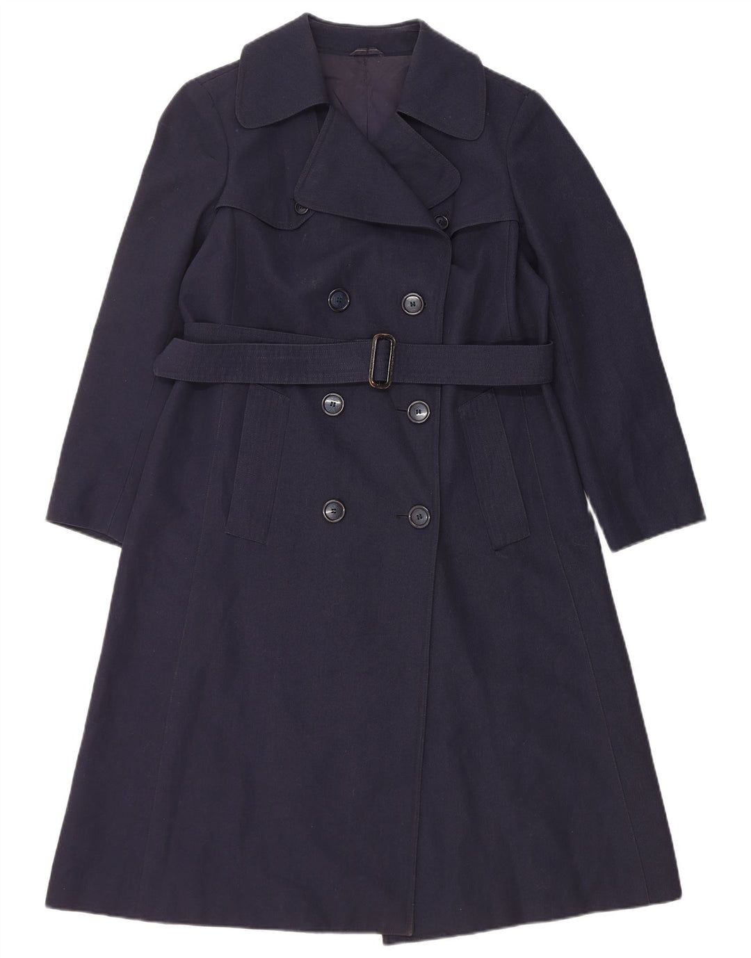 NINO Γυναικείο παλτό με διπλό στήθος UK 10 Small Navy Blue Polyester