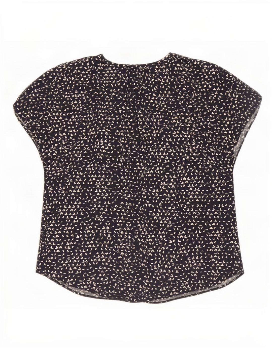 Γυναικεία μπλούζα Jigsaw Top UK 12 Medium Navy Blue Spotted Viscose