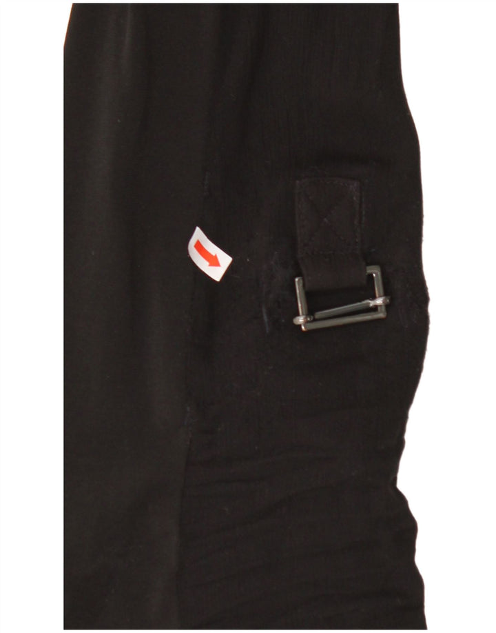 CALVIN KLEIN Γυναικείο πουκάμισο Μπλούζα UK 12 Μεσαίου Μαύρου Πολυεστέρα