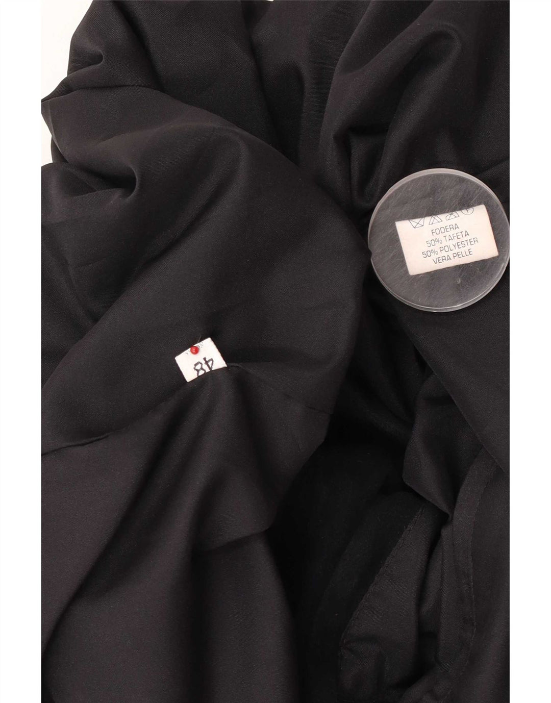 Vintage Ανδρικό Suede Bomber Jacket IT 48 Medium Black Leather