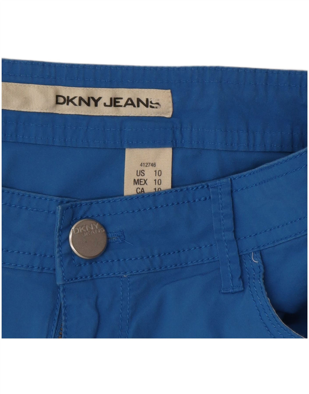 Γυναικείο Casual σορτς Dkny US 10 Large W34 Μπλε βαμβακερό