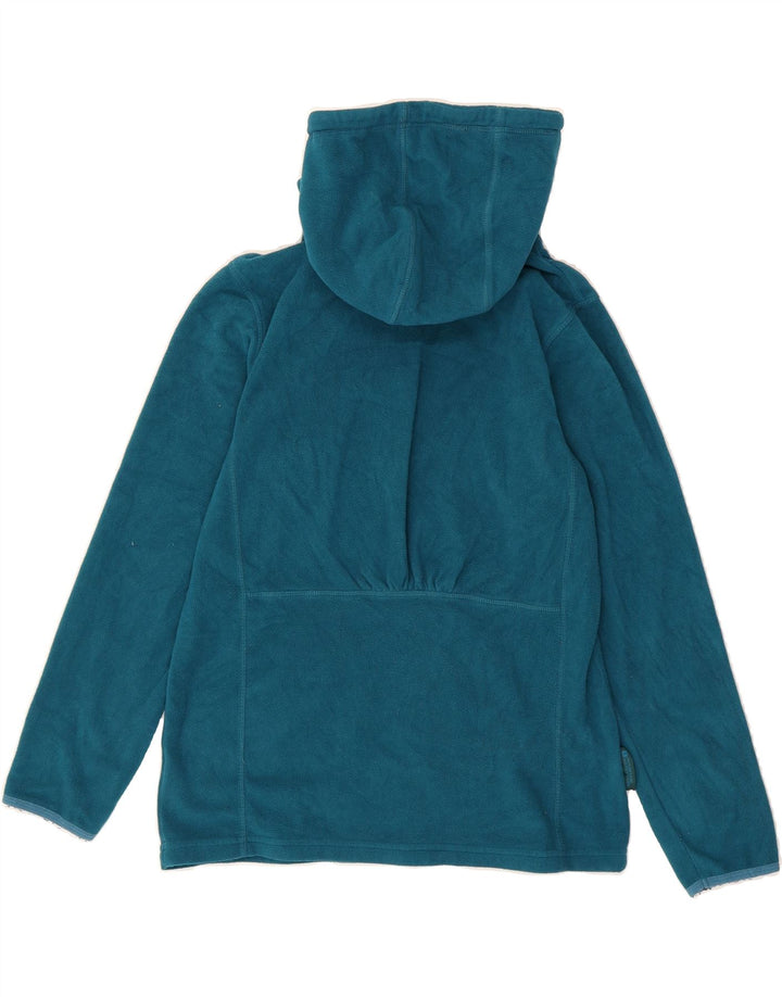 MOUNTAIN WAREHOUSE Womens Hooded Fleece Jumper UK 14 Medium Blue Polyester Vintage Mountain Warehouse and Second-Hand Mountain Warehouse from Messina Hembry 