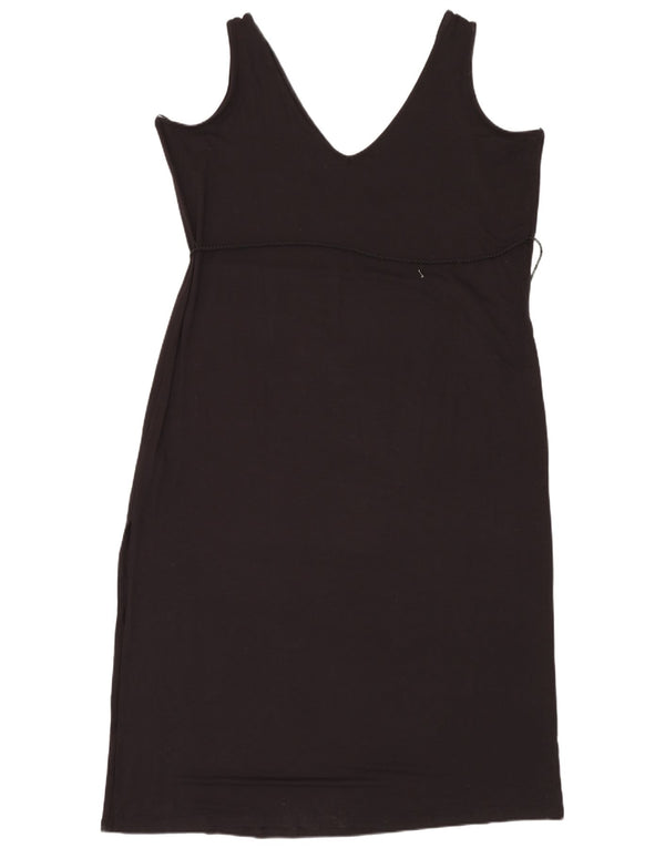 Γυναικείο αμάνικο φόρεμα Marks & Spencer UK 24 4XL μαύρη βισκόζη