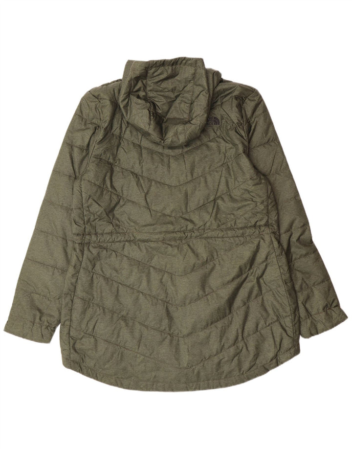The North Face γυναικείο παλτό με κουκούλα με επένδυση UK 18 XL Χακί Πολυεστέρας Μοντέρνο