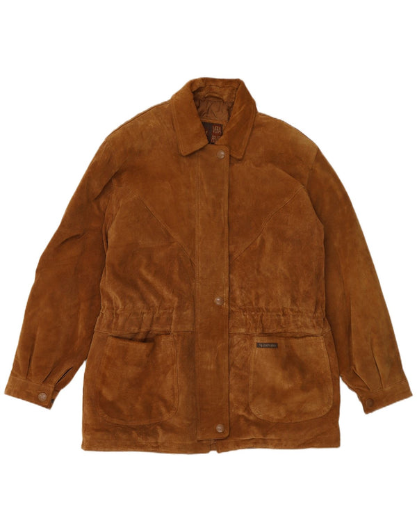 GV EMPORIO Γυναικείο Suede Jacket UK 20 2XL Καφέ