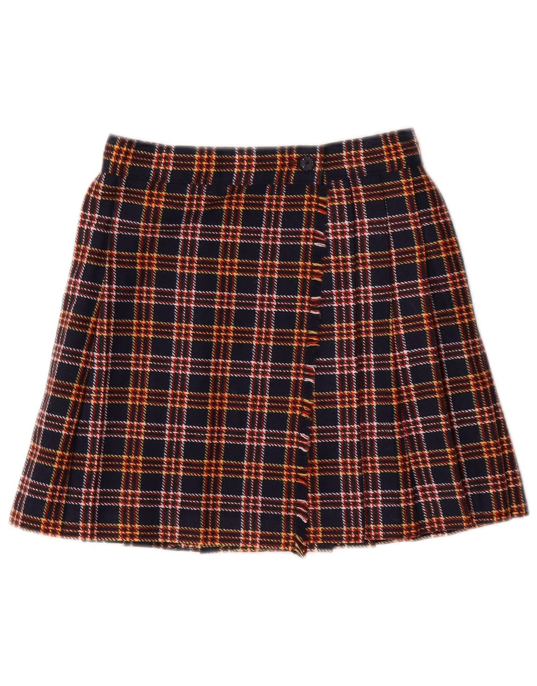 STEFANEL Γυναικεία φούστα IT 38 XS W26 Navy Blue Check Polyester