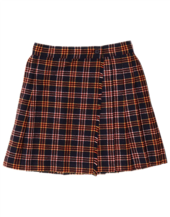 STEFANEL Γυναικεία φούστα IT 38 XS W26 Navy Blue Check Polyester