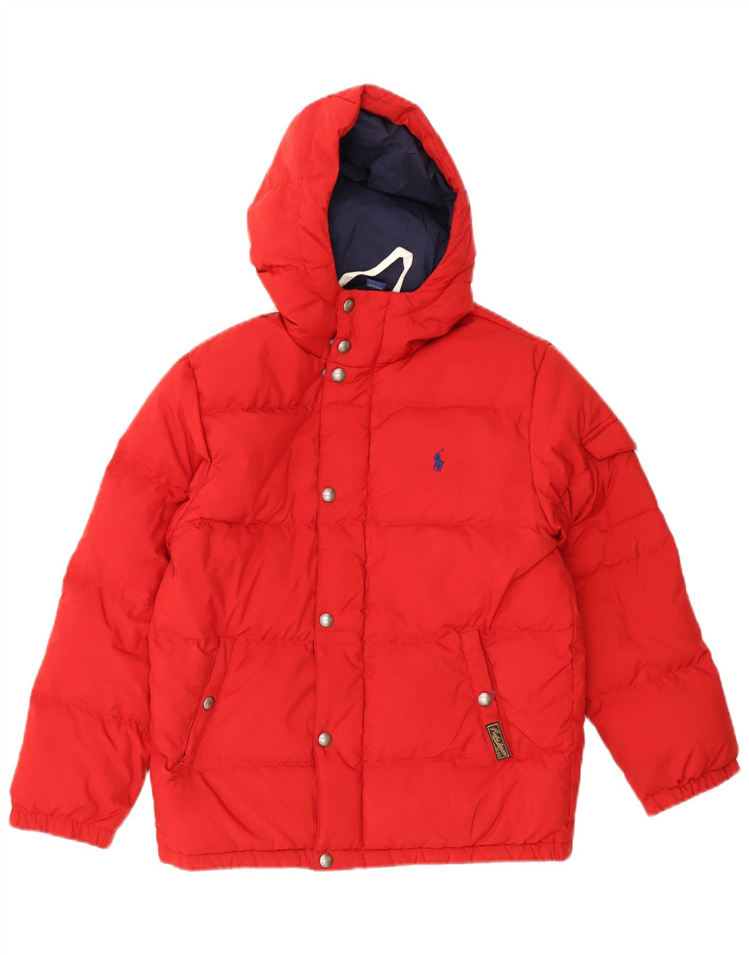 Μπουφάν Polo Ralph Lauren Boys με κουκούλα με επένδυση 10-11 ετών Μεσαίο κόκκινο