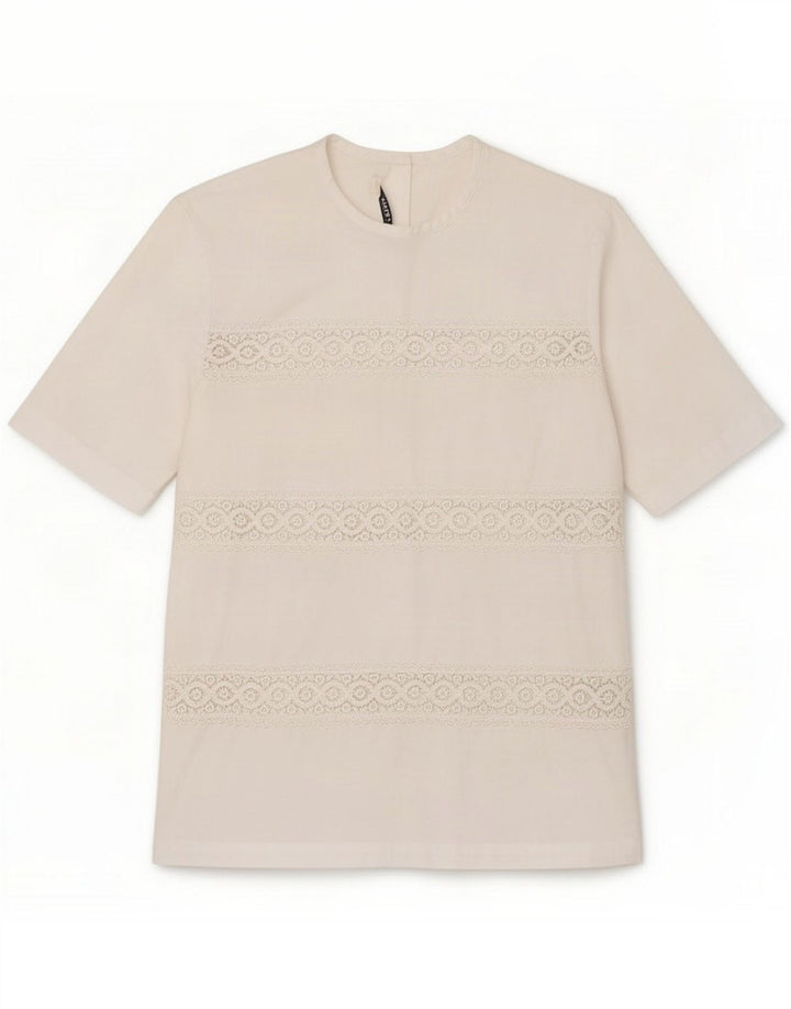 Naracamicee Γυναικεία μπλούζα Top UK 12 Medium White Cotton