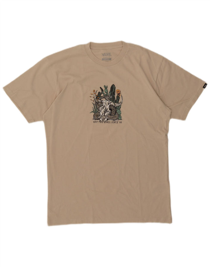 Ανδρικό T-Shirt Vans Classic Fit Top μεσαίο μπεζ βαμβακερό