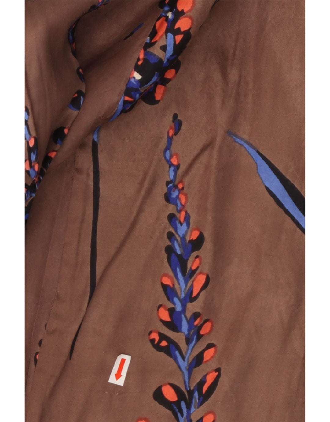 GREAT PLAINS Γυναικείο αμάνικο μάξι φόρεμα UK 12 Μεσαίο καφέ φλοράλ ρεγιόν