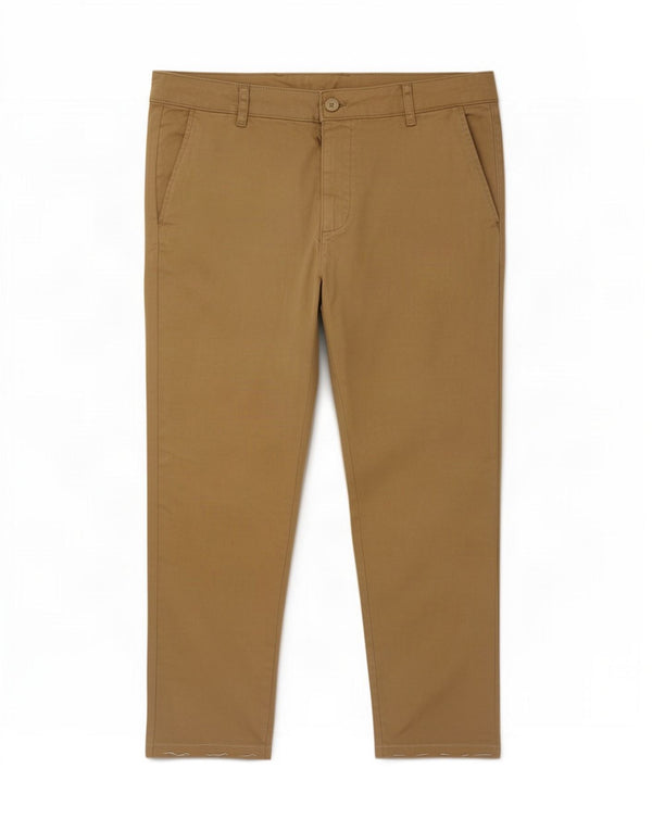 Zara Ανδρικό παντελόνι Chino Slim EU 42 Large W32 L27 Χακί βαμβακερό