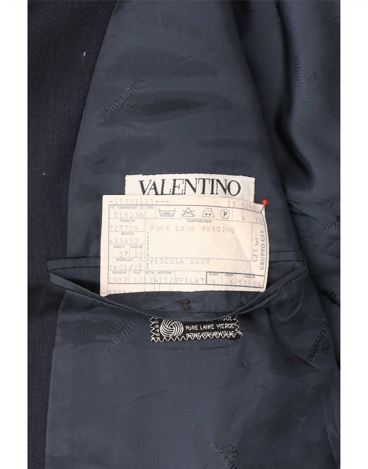 Valentino Ανδρικό σακάκι σακάκι με 2 κουμπιά IT 52 XL Navy Blue New Wool