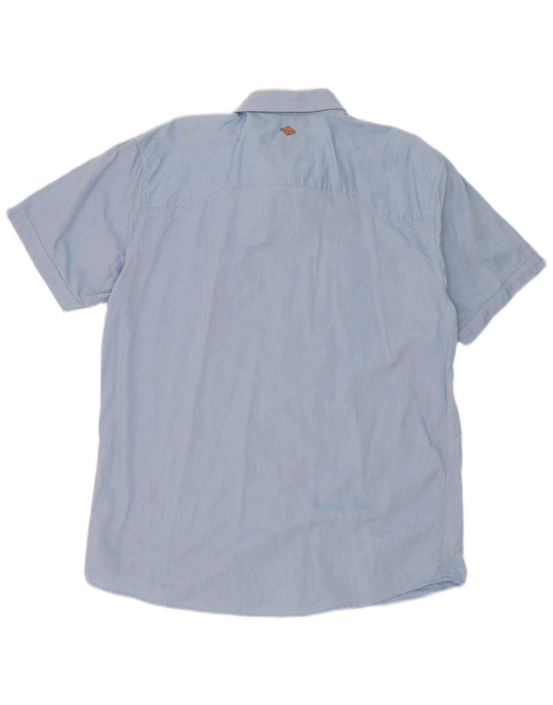 JACK & JONES Mens Short Sleeve Shirt 2XL Blue Cotton