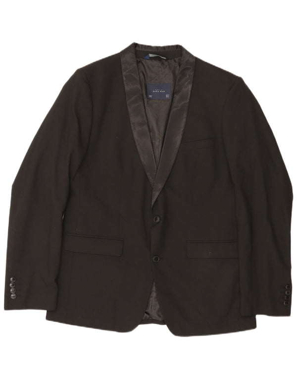 Zara Ανδρικό σακάκι blazer 2 κουμπιών UK 40Large μαύρο