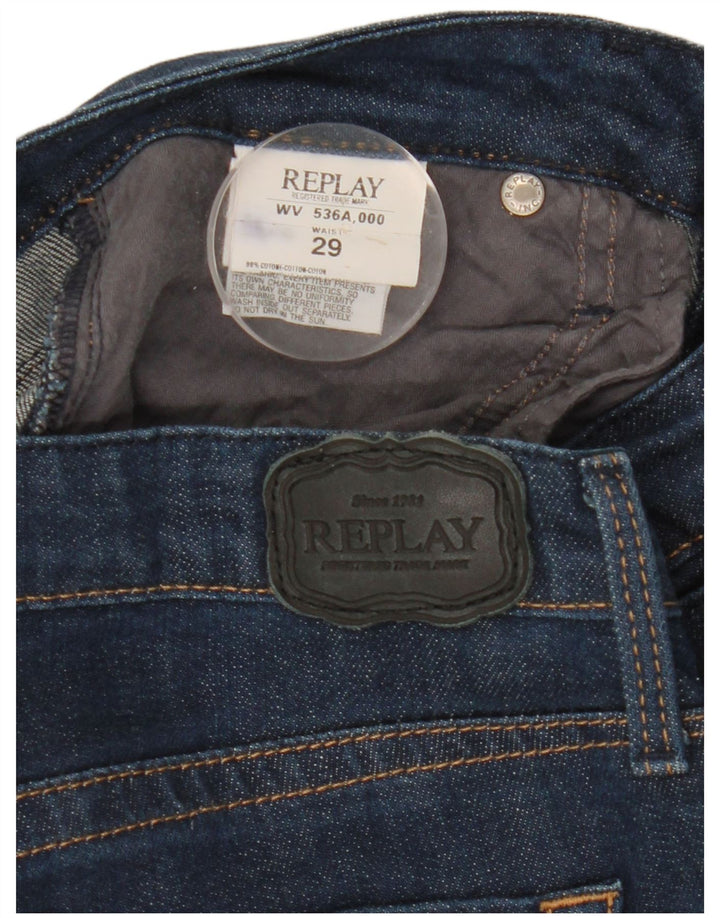Replay Γυναικείο Slim Jeans W29 L30 Navy Blue Cotton