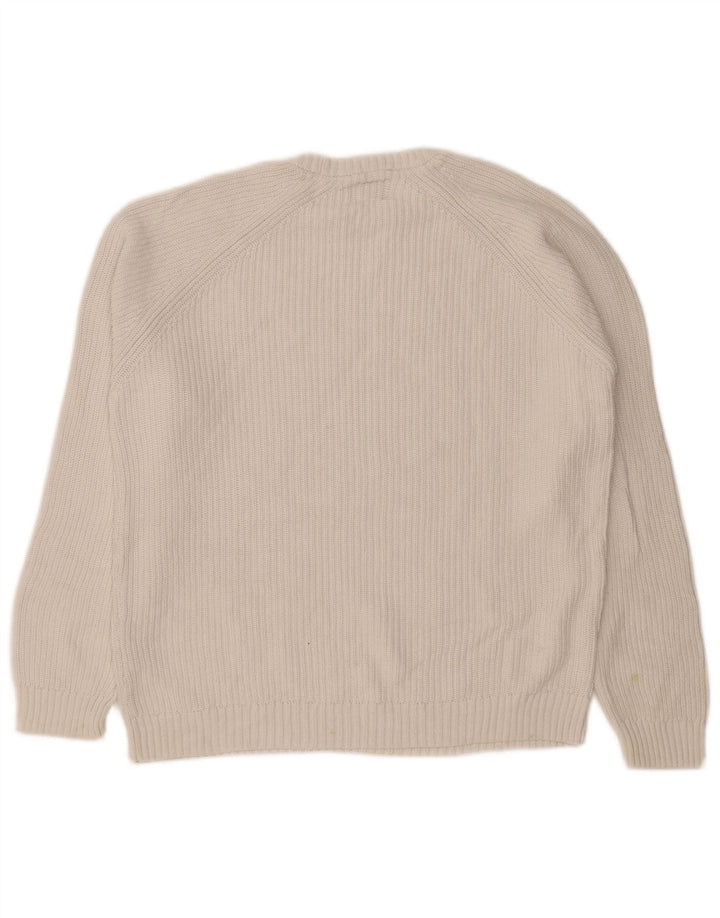 Ανδρικό πουλόβερ Zara Crew Neck Jumper Small White