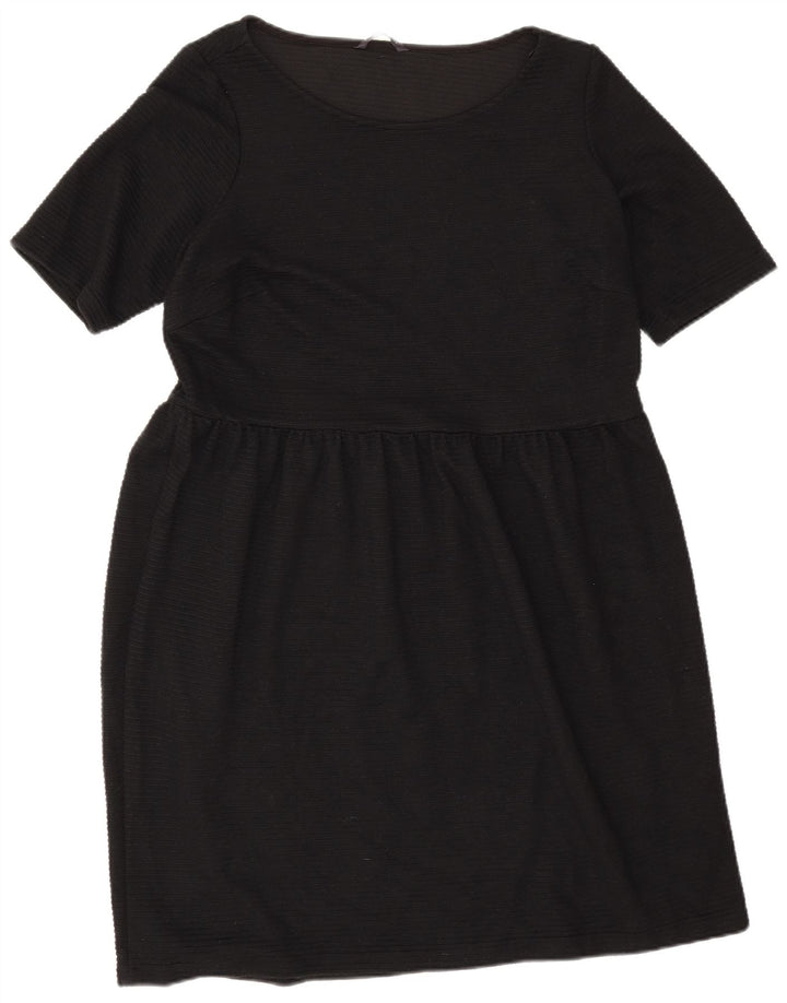 Marks & Spencer Γυναικείο Βασικό Φόρεμα UK 16 Large Μαύρο