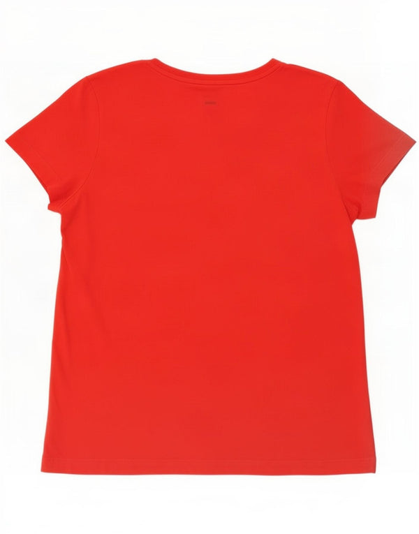 Γυναικείο γραφικό μπλουζάκι Puma Top UK 14 Large Red