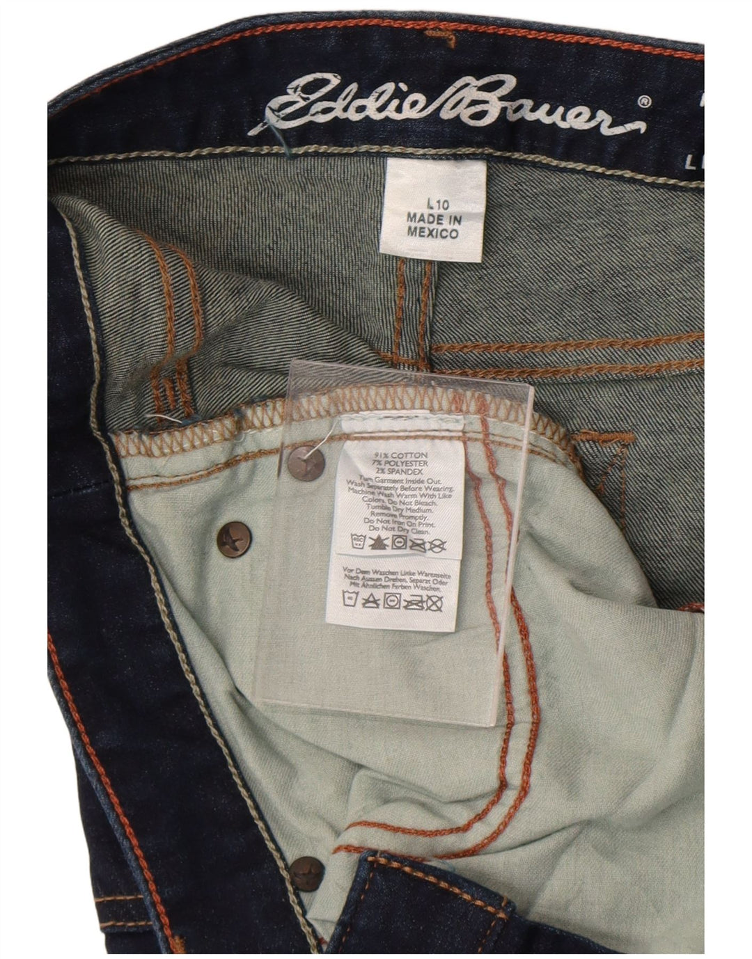 Eddie Bauer Γυναικείο τζιν μποτάκι US 10 Large W32 L36 Μπλε βαμβακερό