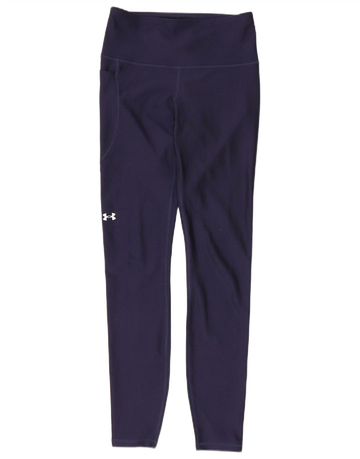 Under Armour Γυναικείο κολάν UK 8 Small Navy Blue Polyester