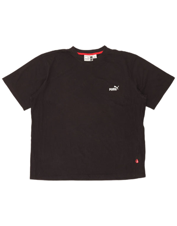Ανδρικό T-Shirt PUMA Top 2XL Μαύρο βαμβακερό