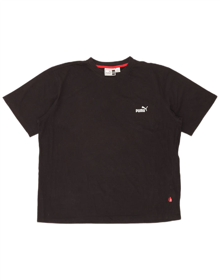 Ανδρικό T-Shirt PUMA Top 2XL Μαύρο βαμβακερό