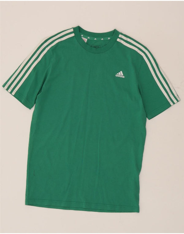 Adidas Boys T-Shirt Top 13-14 ετών Πράσινο βαμβακερό