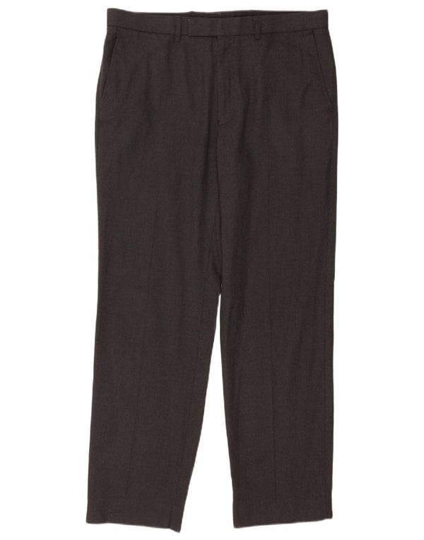 Ανδρικό ίσιο παντελόνι Marks & Spencer W34 L31 Grey Polyester