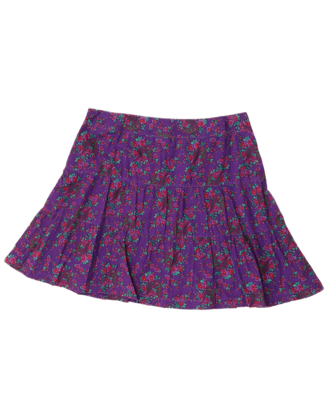 S.Oliver Γυναικεία Μίνι Φούστα EU 40 Medium W34 Μωβ φλοράλ βαμβακερή