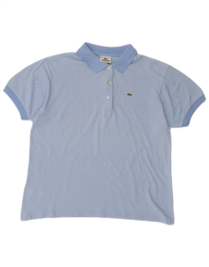 Lacoste Γυναικείο Πόλο Μπλουζάκι Νούμερο 42 Μεγάλο Μπλε Βαμβακερό