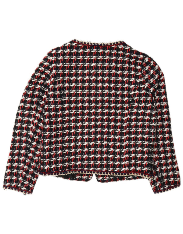 Zara Γυναικείο μπουφάν blazer κανονικής εφαρμογής UK 10 Μικρό πολύχρωμο τσεκ