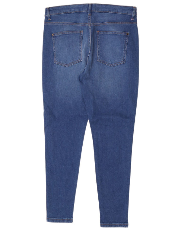 Marks & Spencer Γυναικεία Super Skinny Jeans UK 14 Large W32 L27 Blue Cotton