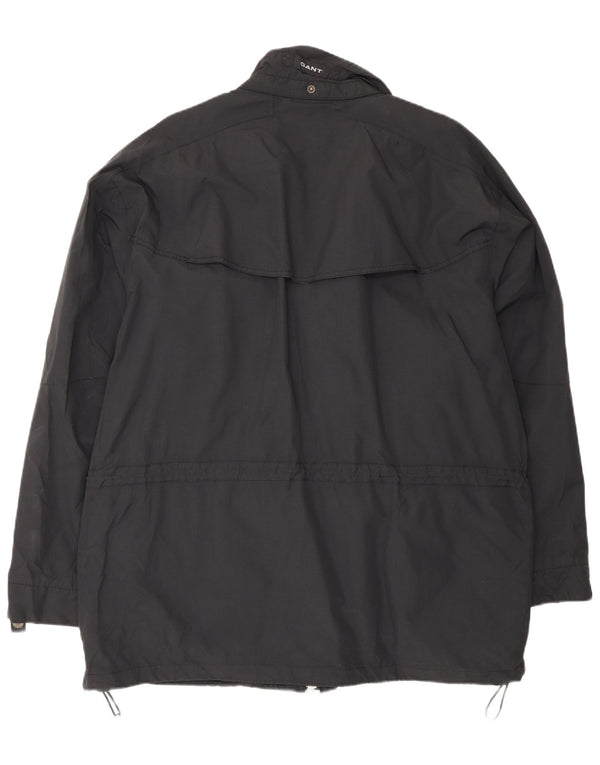 Ανδρικό μπουφάν βροχής Gant UK 40 Large Navy Blue Nylon