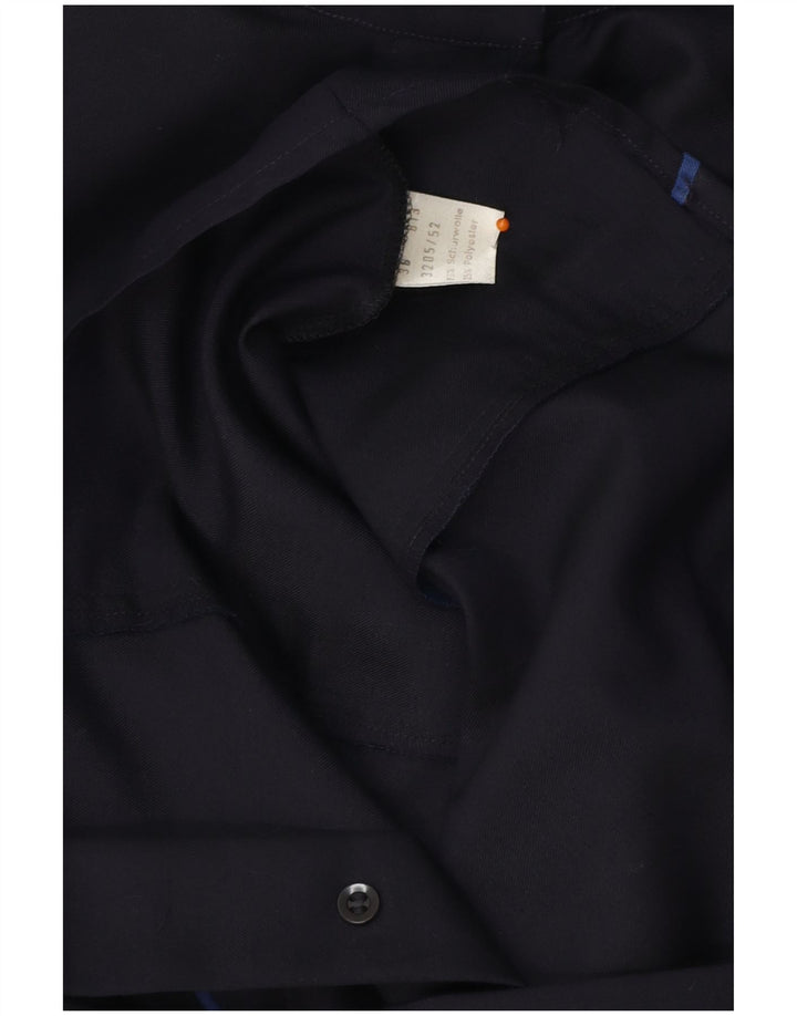 Γυναικείο πουκάμισο VINTAGE Μπλούζα EU 38 Medium Navy Blue Wool