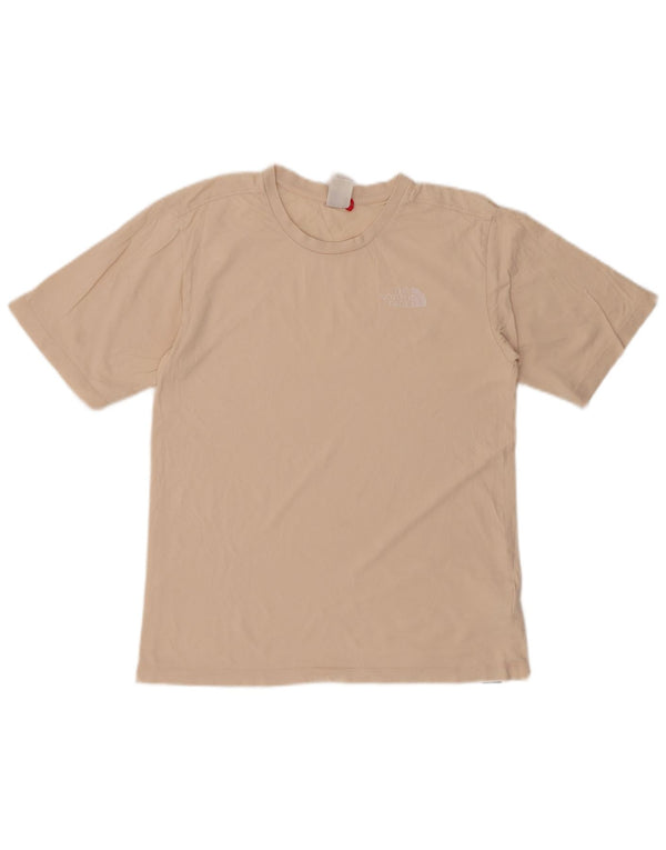 THE NORTH FACE Γυναικείο T-Shirt Top UK 6 XS Μπεζ βαμβακερό