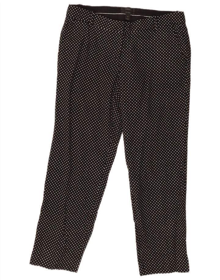 J. CREW Γυναικείο λεπτό παντελόνι Capri US 6 Medium W30 L25 Μαύρο στίγματα