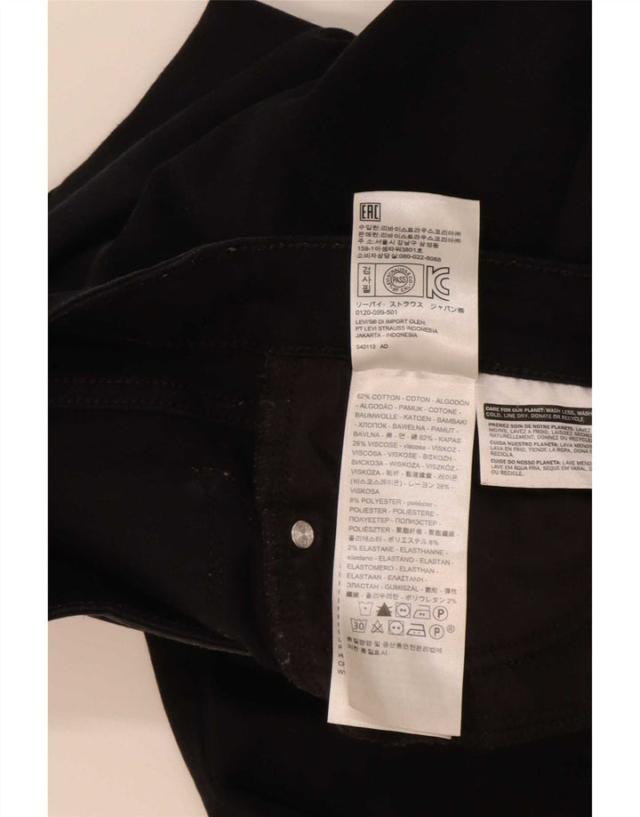 Levi's Womens 715 Bootcut Jeans W26 L32 Μαύρο βαμβακερό