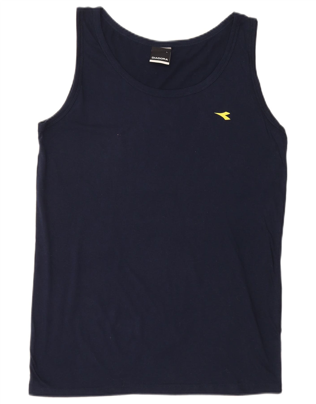 DIADORA Mens Vest Top Large Navy Blue Cotton