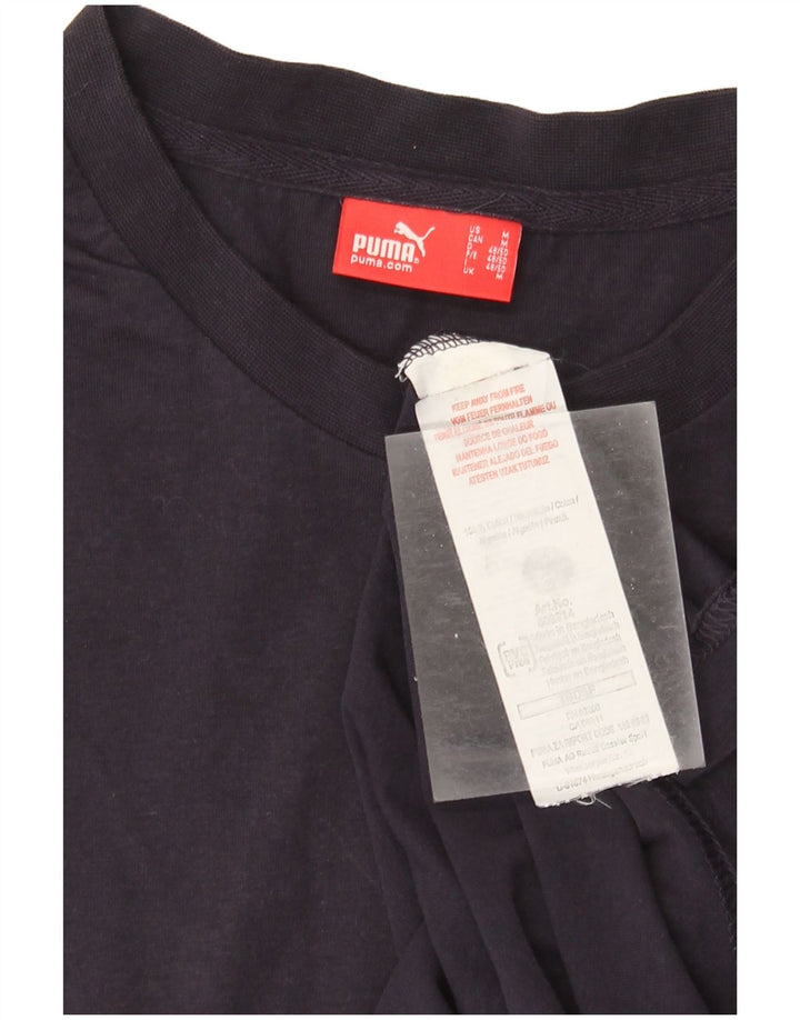 Ανδρικό T-Shirt Puma Τοπ μεσαίο μπλε ναυτικό βαμβακερό