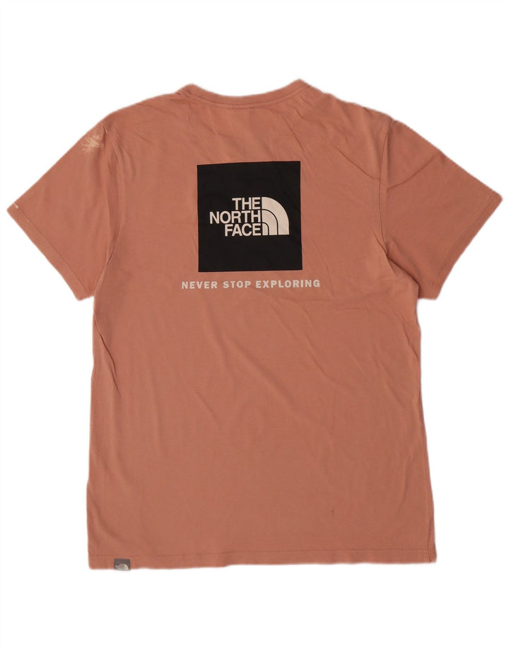 Ανδρικό γραφικό T-Shirt North Face Top Μεσαίο Ροζ Βαμβακερό