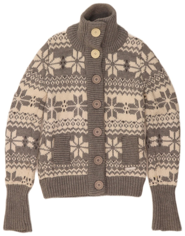 Superdry Γυναικείο πουλόβερ UK 14 Medium Grey Fair Isle Acrylic