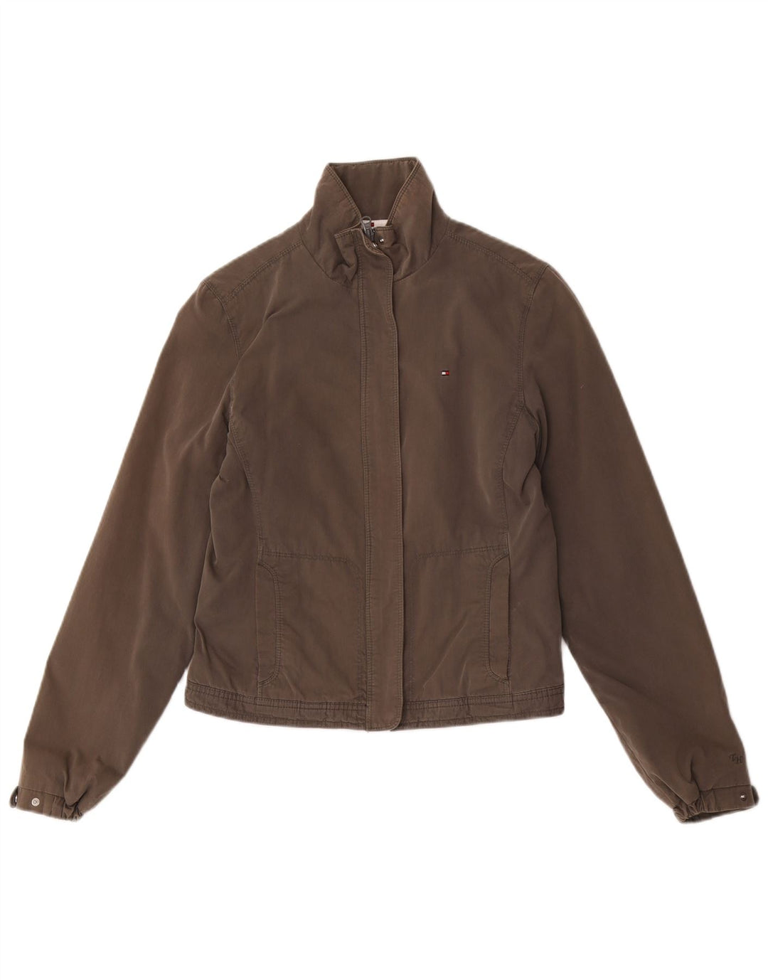 Tommy Hilfiger Γυναικείο Bomber Jacket UK 10 Small Grey Polyester
