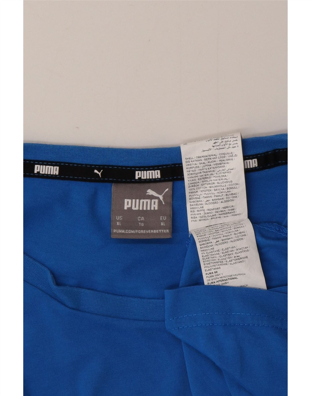 Ανδρικό T-Shirt PUMA Top XL Μπλε βαμβακερό