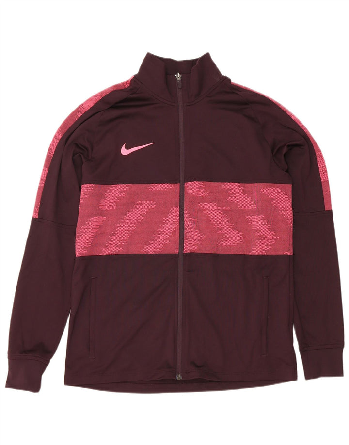 Ανδρική φόρμα Nike Dri Fit Μπουφάν με μεσαίο καφέ γεωμετρικό πολυεστέρα