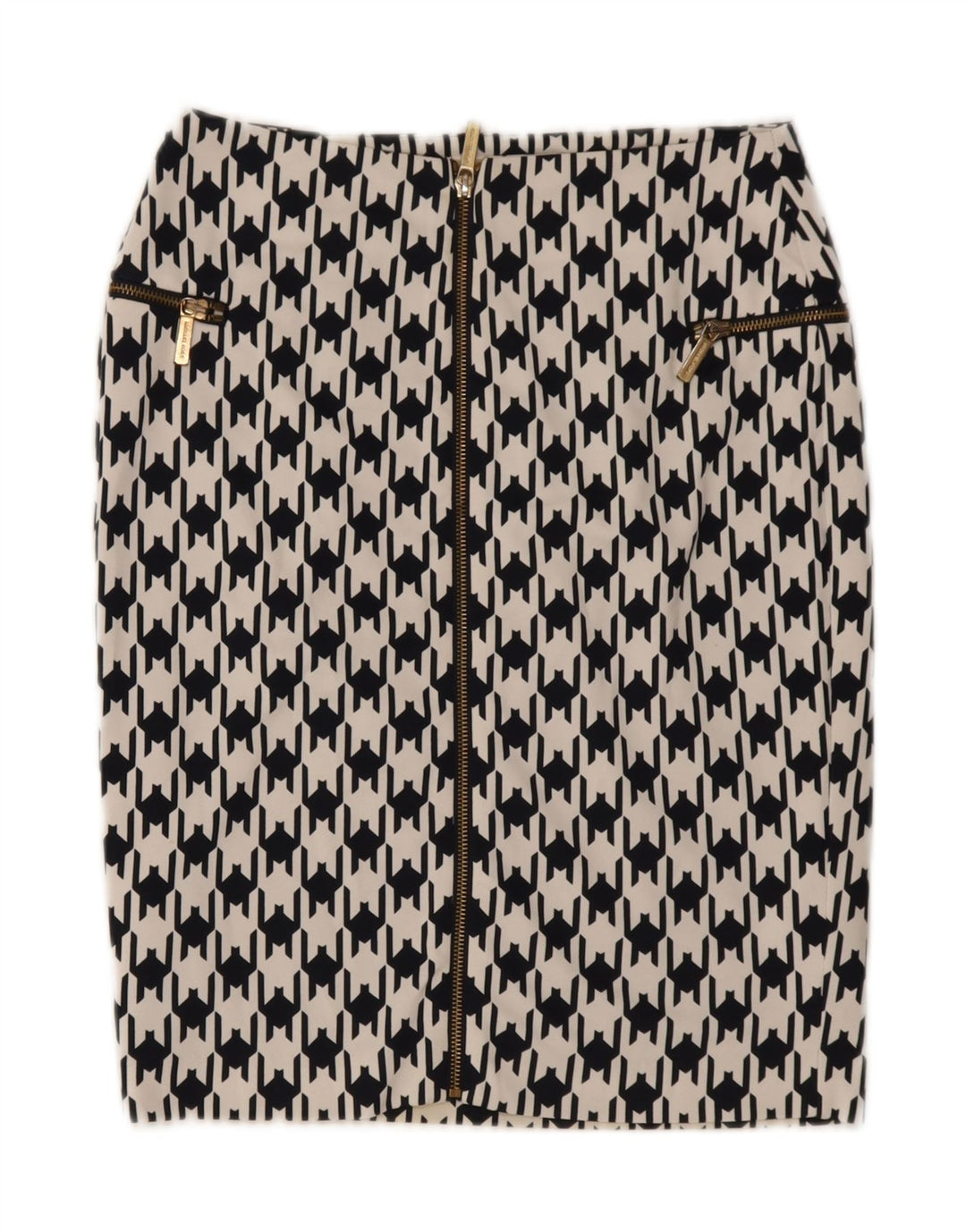 Michael Kors Γυναικεία Pencil Φούστα US 4 Small W27 Black Houndstooth Polyester