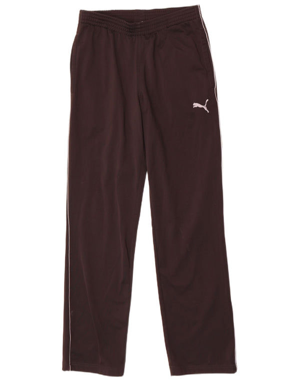 Puma Mens Tracksuit Trousers Small  Brown Colourblock Polyester