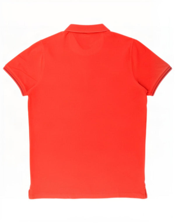 Liu Jo Mens Slim Fit Polo Shirt μεγάλο κόκκινο βαμβακερό